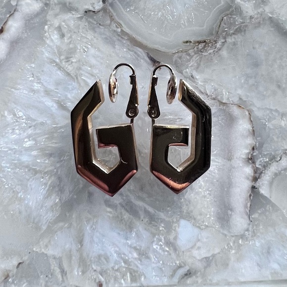 Givenchy Jewelry - Givenchy earrings gold tone vintage initial G old money style